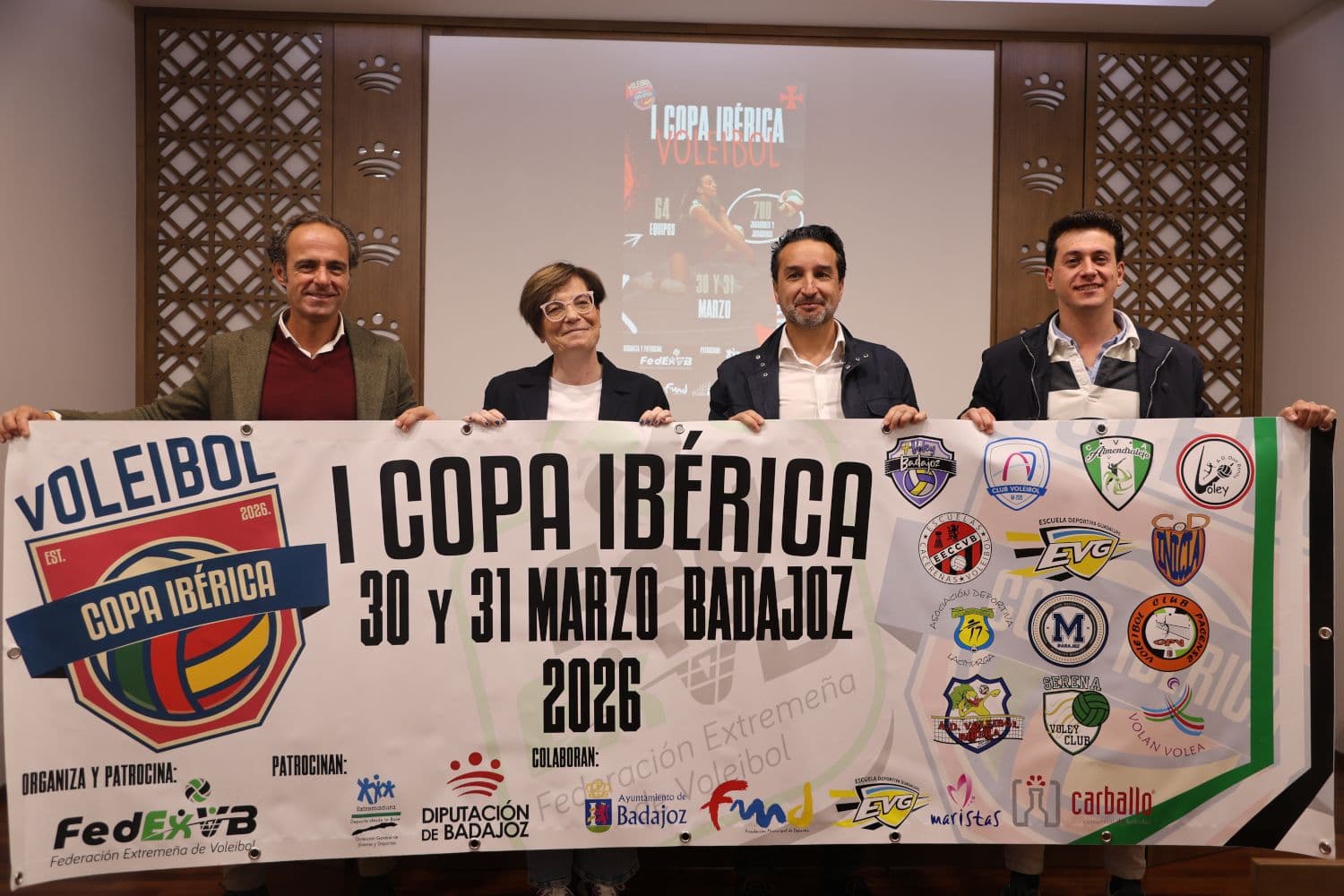 Presentación de la Copa Ibérica de voleibol en Badajoz