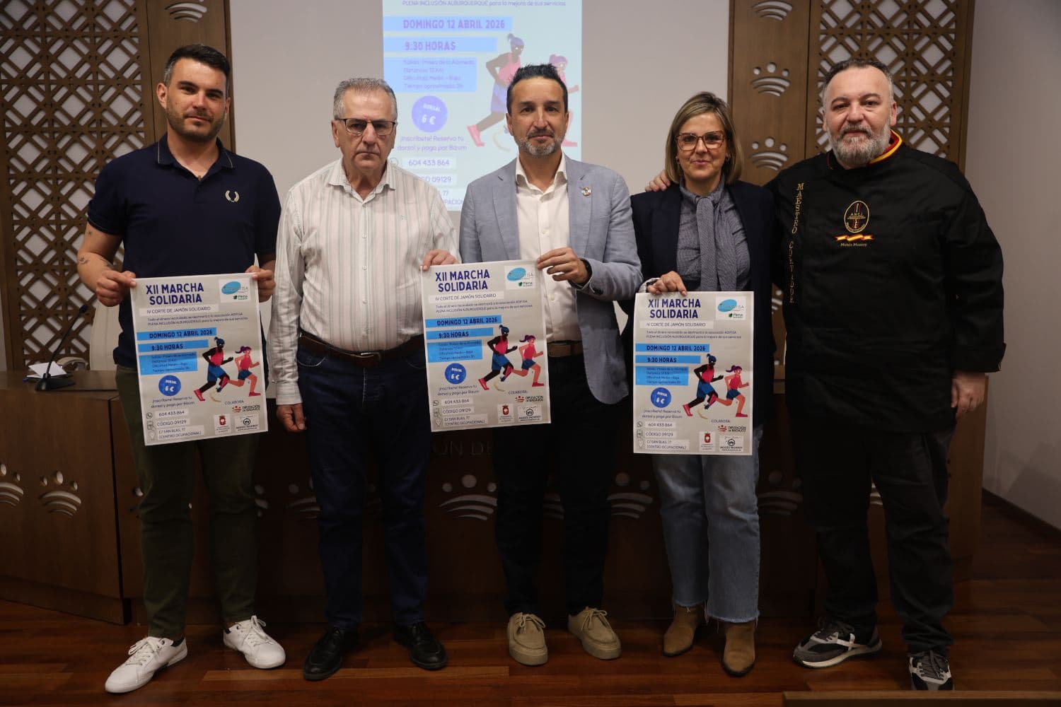 Presentación de la XII Marcha Solidaria de ADIFISA en Alburquerque