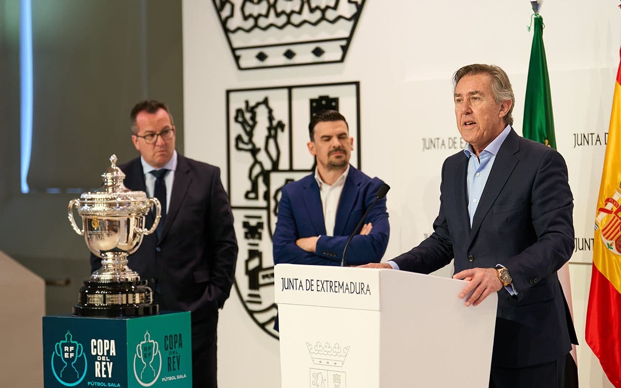 Presentación de la Final Four de la Copa del Rey de fútbol sala en Mérida