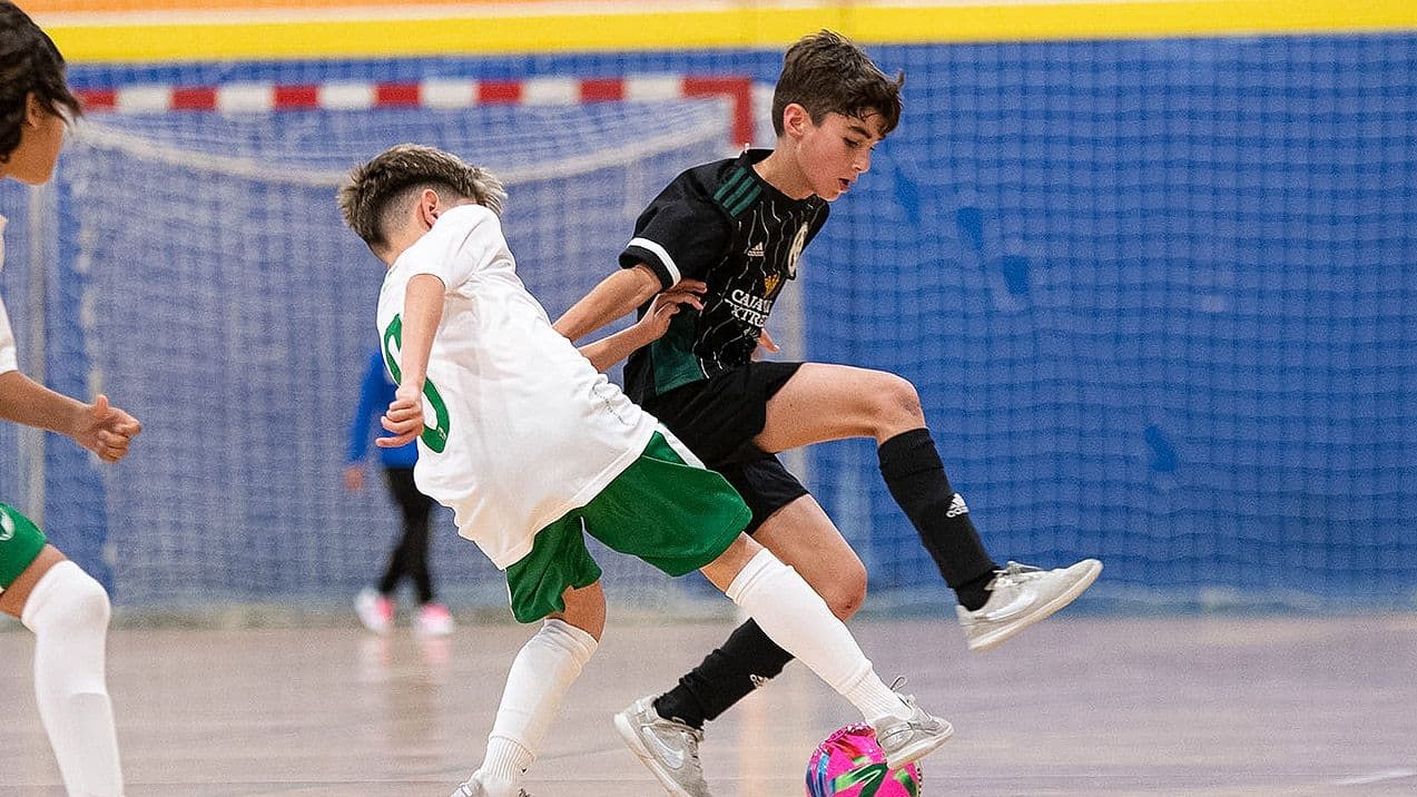 Imagen del estreno de Extremadura ante Andalucía en el Campeonato de España benjamín