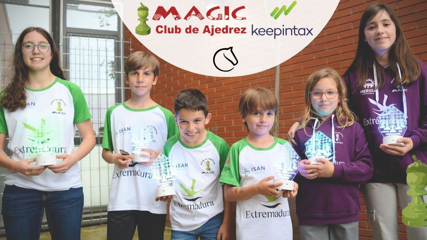 Integrantes del Club Magic Keepintax durante el torneo online organizado por el Bayern de Múnich
