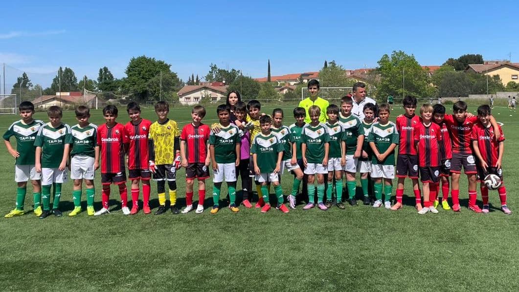 Partido entre Vedruna B y Cacereño Hierros Díaz C en categoría alevín