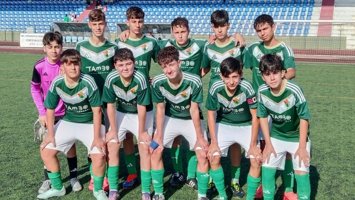 El Cacereño B cierra la liga con goleada al Valencia de Alcántara y acaba segundo del Grupo 4 de Segunda infantil