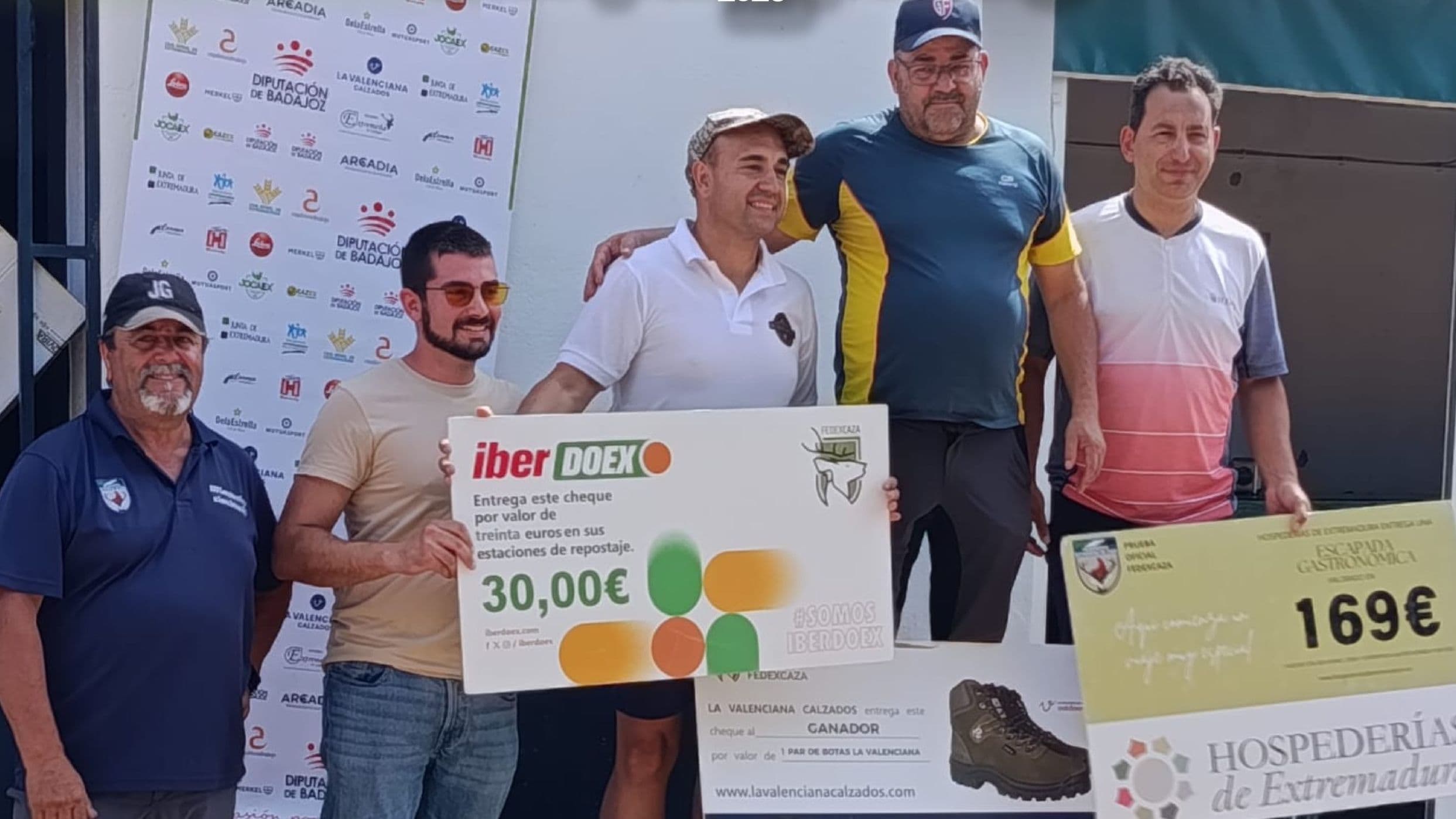 Podio del Campeonato de Extremadura de Compak Sporting 2026