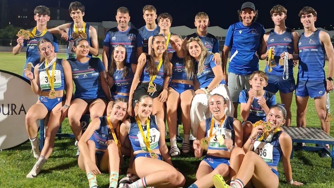 Atletas del Club Atletismo Don Benito en el Campeonato de Extremadura JUDEX