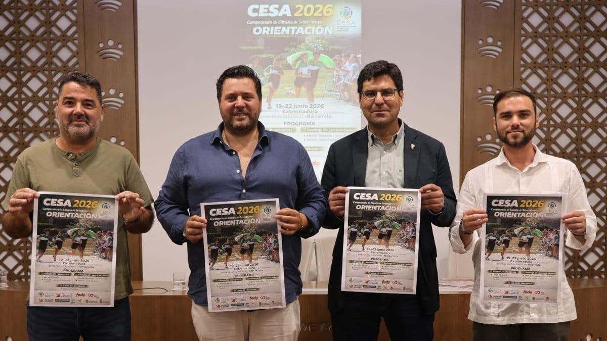 Presentación del Campeonato de España Escolar de Orientación en Jerez y Barcarrota