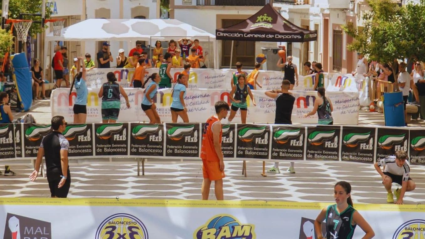 Malpartida de Cáceres volverá a llenar este sábado la calle de baloncesto 3x3