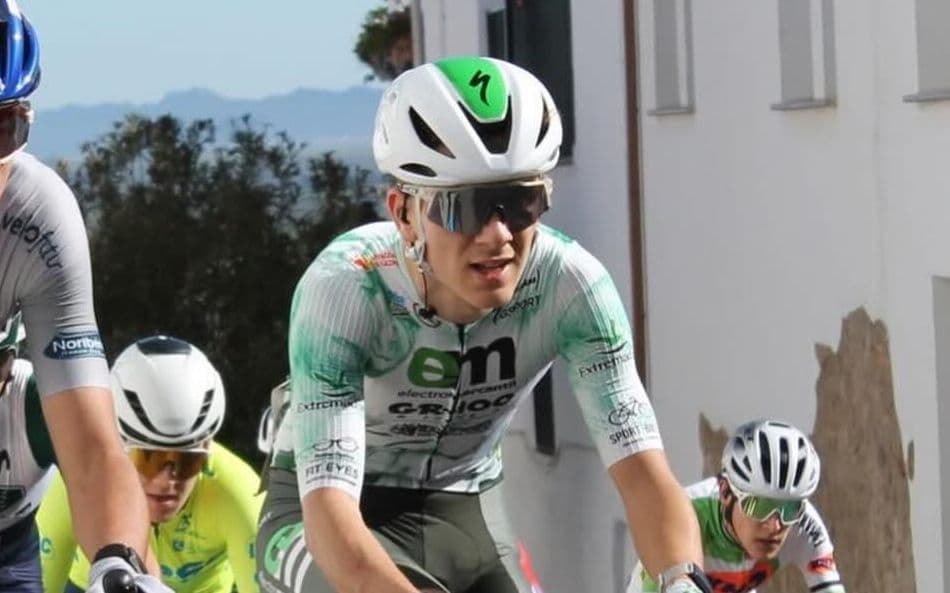 Álvaro Domínguez durante una competición con el Electromercantil-GR100