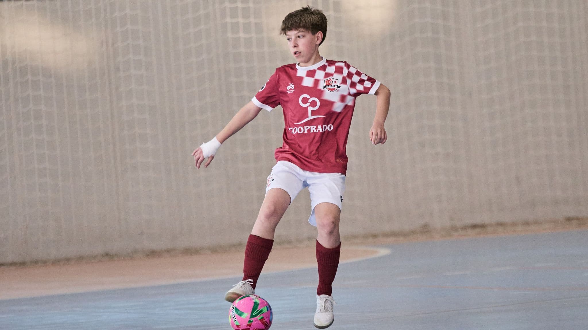 ED Casareña durante un partido de fútbol sala cadete