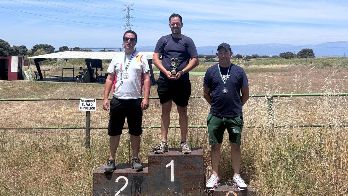 Podio del Campeonato de Extremadura de Mini Foso 2026 en La Camadilla