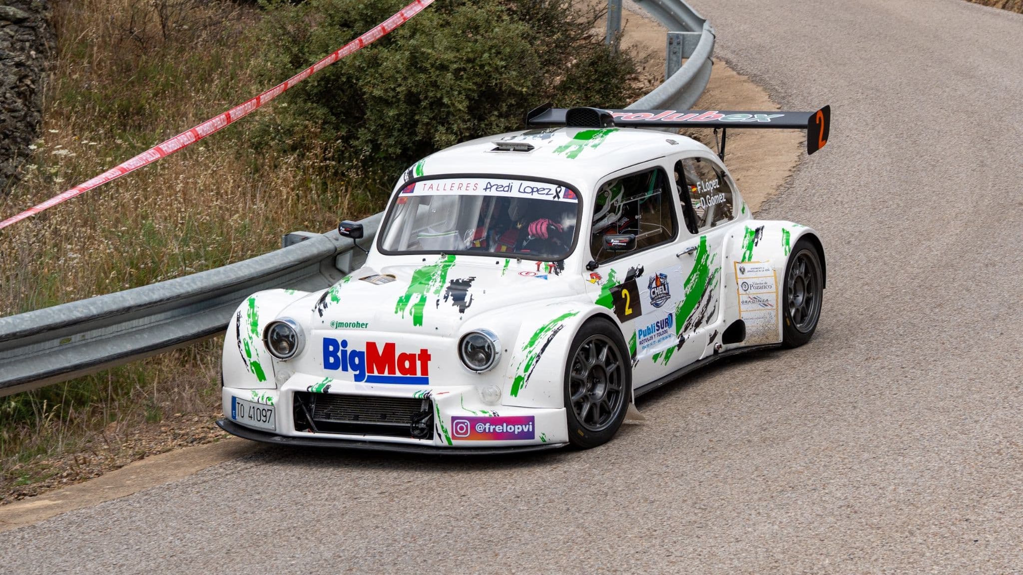 Antonio Luis Casimiro domina bajo el calor el VII Rallysprint de la Santa Cruz