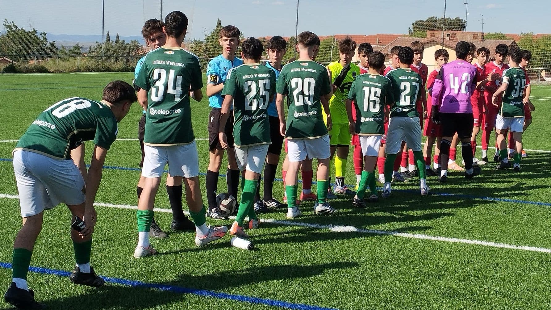 Partido entre Diocesano B y Cacereño B en la Primera Extremeña cadete Judex
