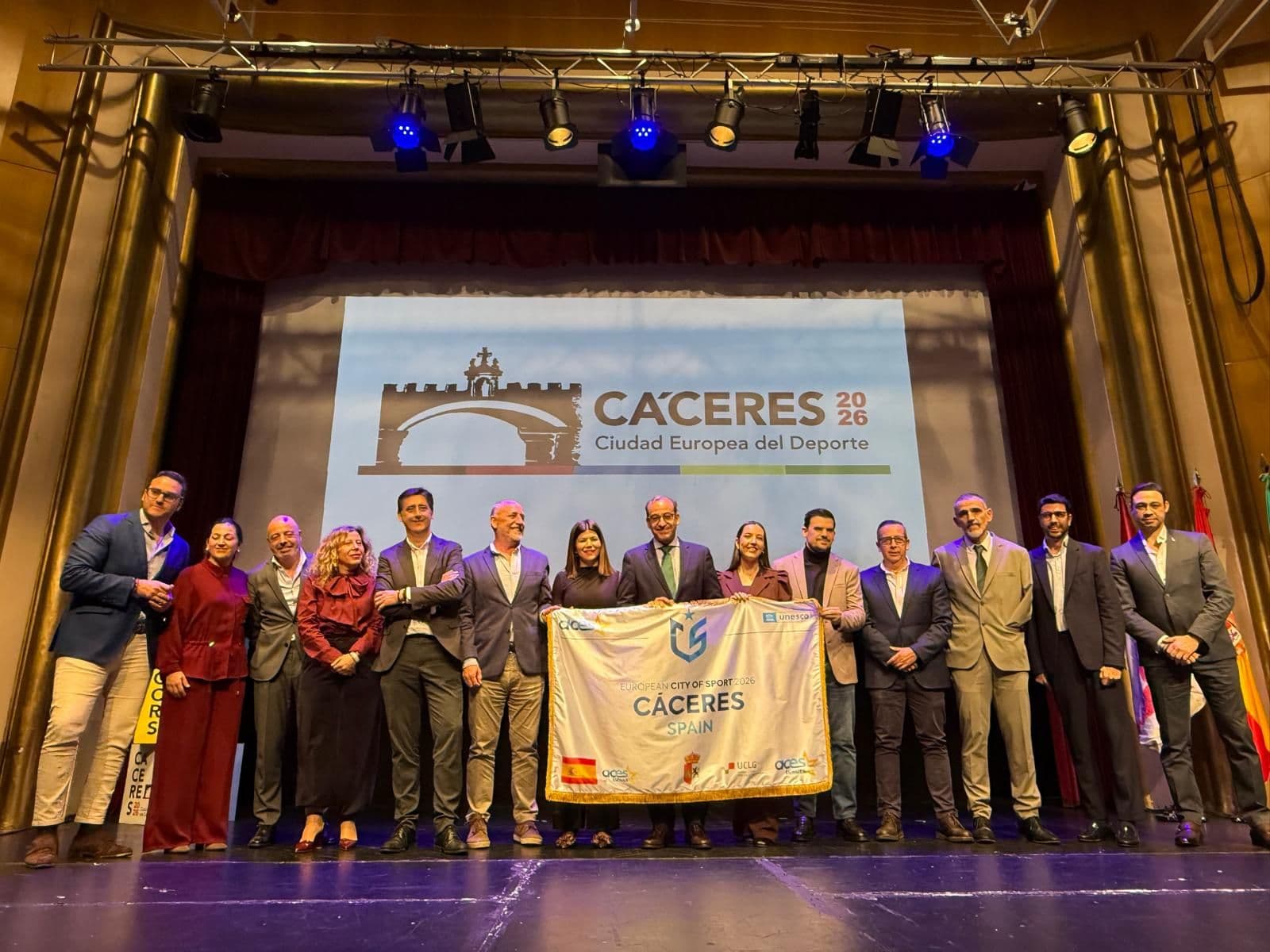 Cáceres se pone el chándal europeo: la gala que encendió la capitalidad del deporte 2026